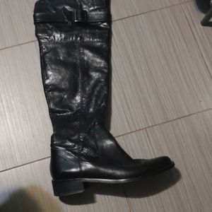 Italian leather knee high boots